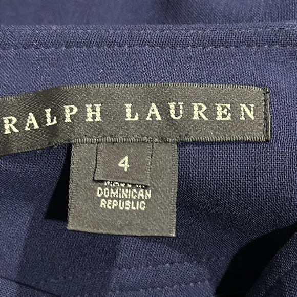 Ralph Lauren Black Label Dark Blue Wool Blend Trousers Size 4 - EUC - Picture 3 of 4